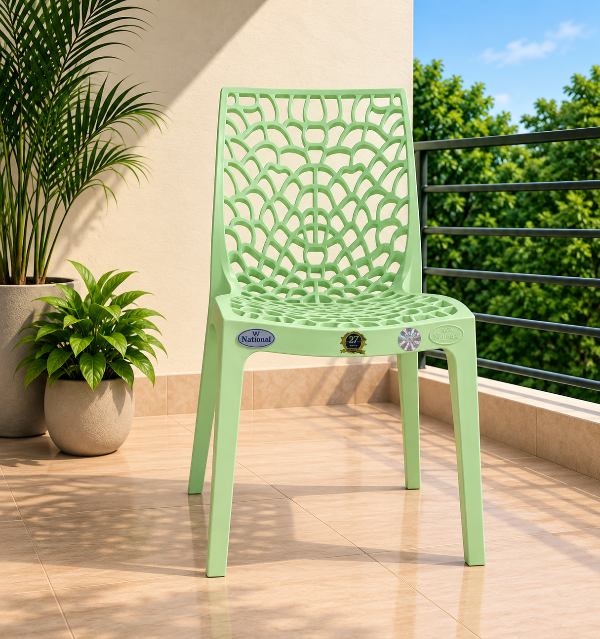 Park Armless Chair (Green)