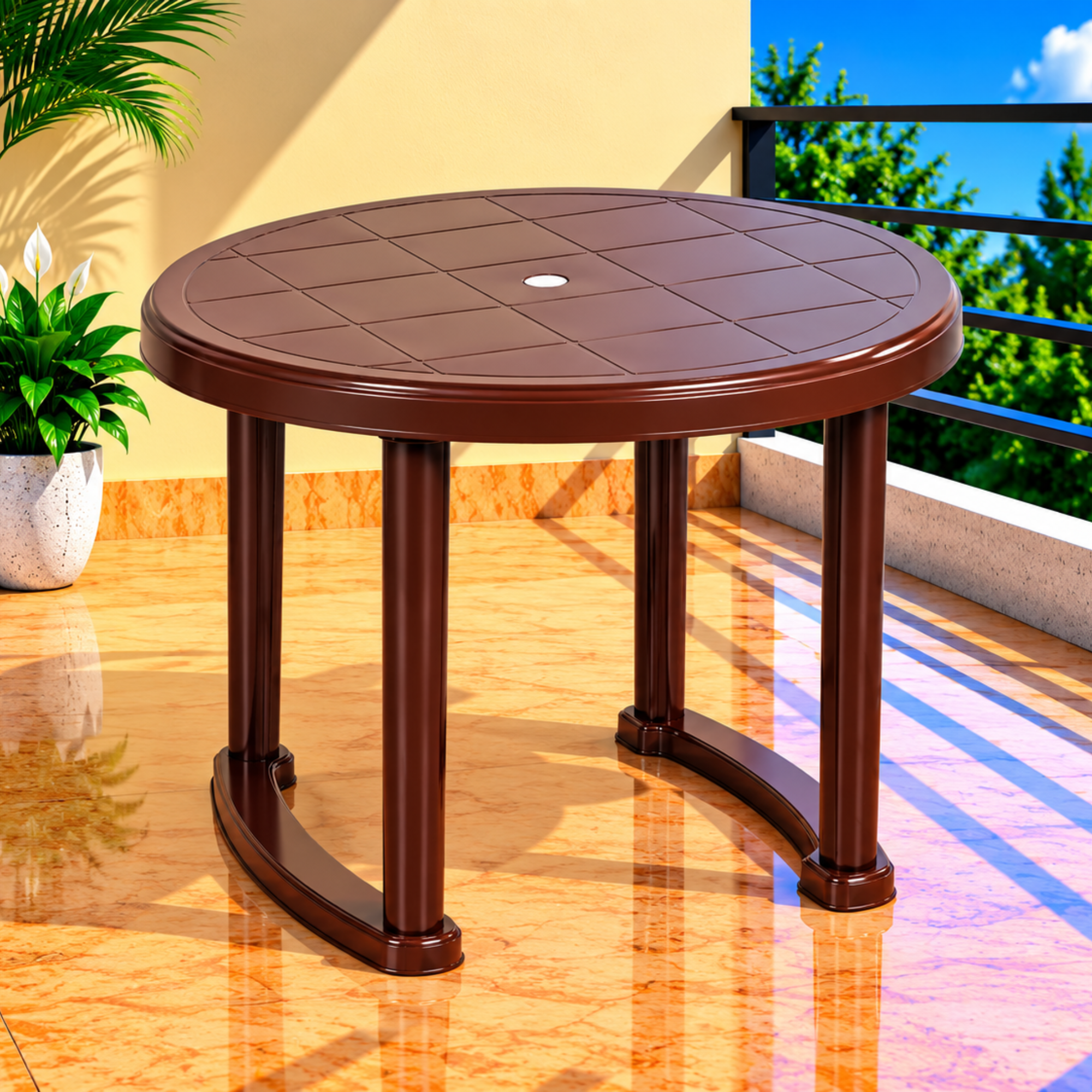 VV RDT Round Dining Table (Brown)